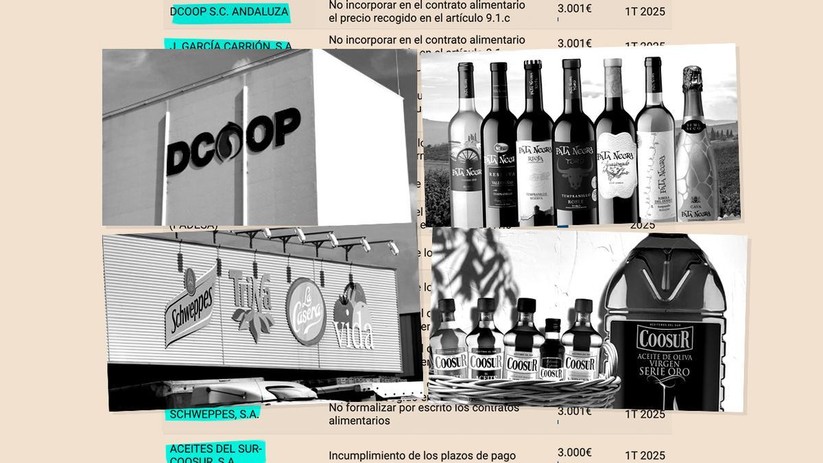 Las aceiteras Coosur y Dcoop, entre las empresas sancionadas por saltarse la Ley de la Cadena Alimentaria