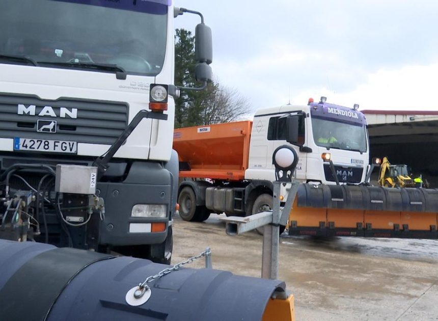 Euskadi activa avisos amarillos por nieve y heladas para el fin de semana y el lunes