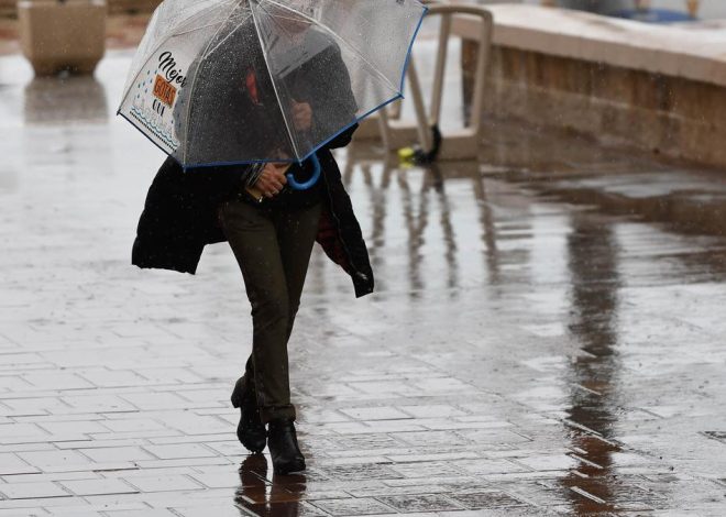 La borrasca Martinho aterriza con fuerza: la Aemet activa avisos por vientos de hasta 100km/h y fuertes lluvias