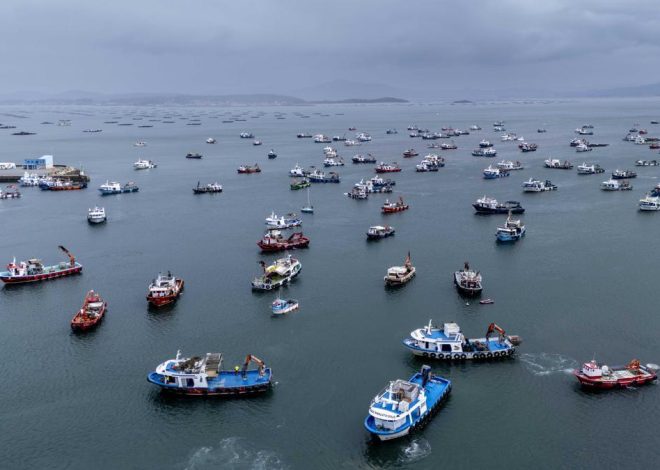 La manifestación marítima de 600 barcos contra Altri desde el ojo del dron de elDiario.es