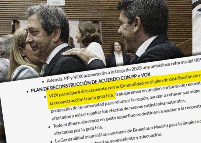 Las 20 exigencias de Vox para aprobar los presupuestos de Mazón: de eliminar ayudas a ONG a recortar el valenciano