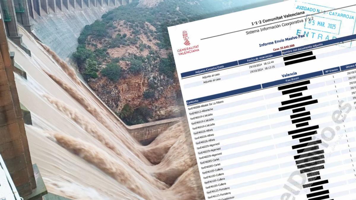 El Gobierno de Mazón avisó mediante fax a los municipios del riesgo «apocalíptico» en la presa de Forata