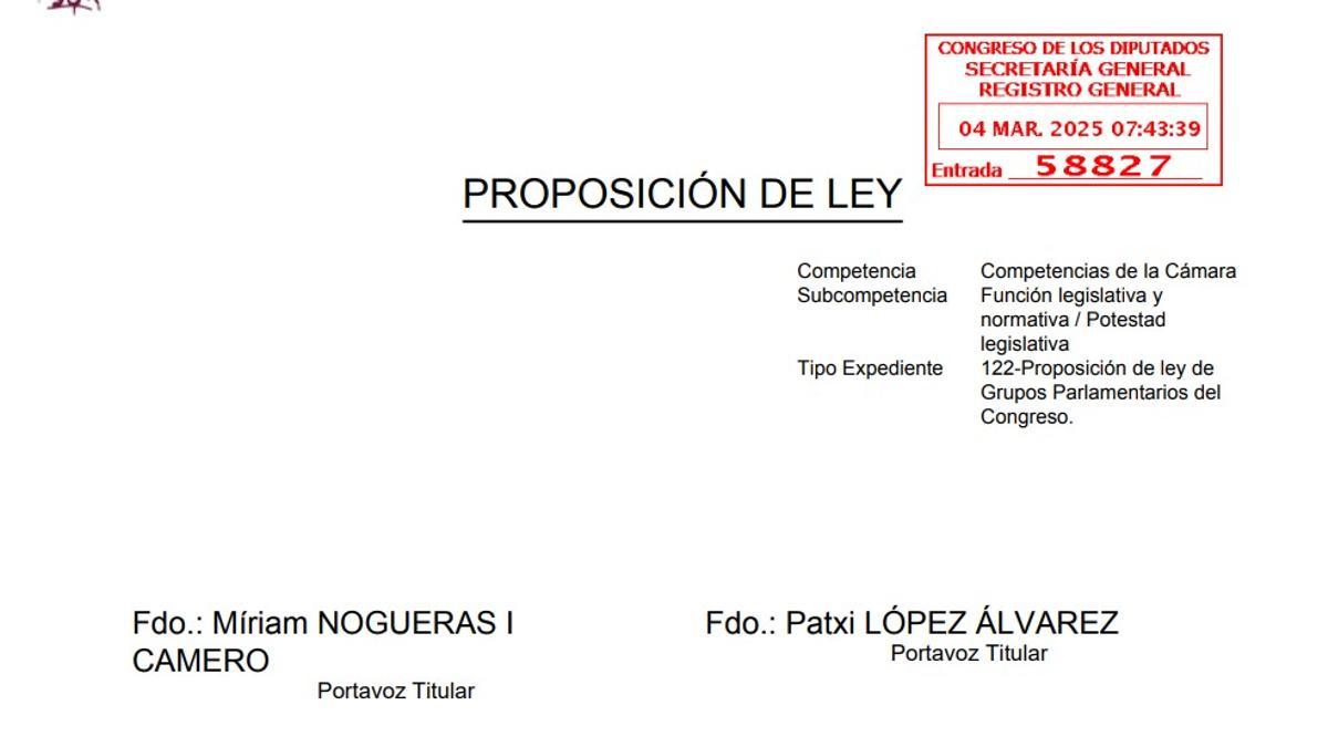 La proposición de ley para la transferencia de las competencias de inmigración pactada entre PSOE y Junts