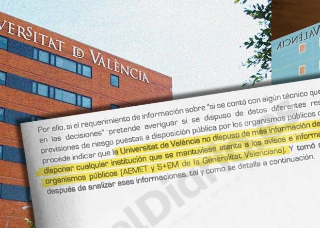 La Universitat de València contesta a la jueza que cerró en la DANA al estar «atenta a los avisos» que ignoró Mazón