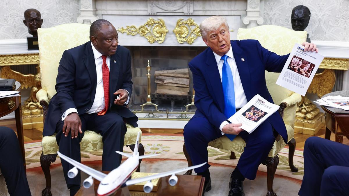 Trump mostró imágenes de la República Democrática del Congo como prueba del “genocidio blanco” en Sudáfrica