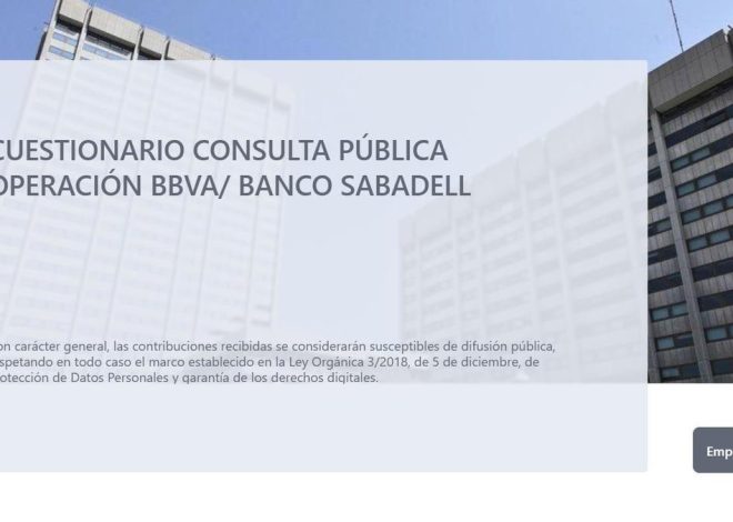 El Gobierno abre la consulta pública sobre la OPA de BBVA por Sabadell durante una semana