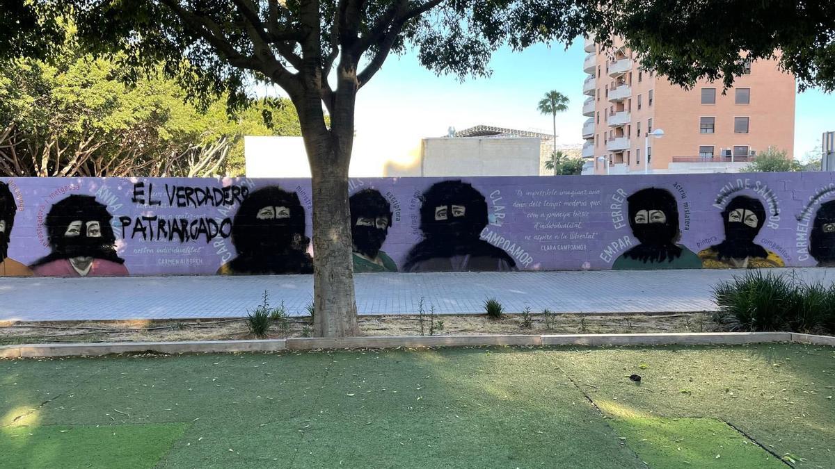 Vandalizan en Mislata un mural dedicado a mujeres relevantes de la historia
