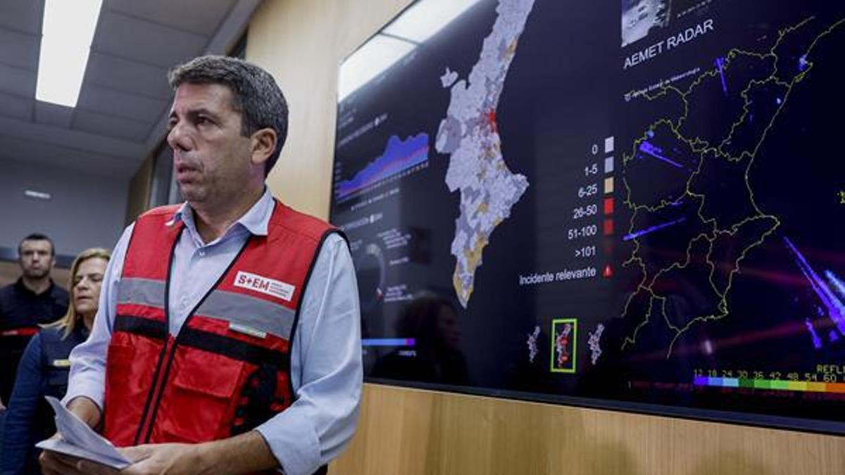 Dos peritos apuntan ante la jueza de la DANA a Mazón por no haber asumido el mando y reprochan la tardanza del Cecopi