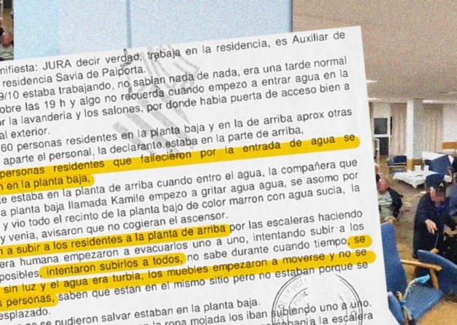 Un informe de la residencia de Paiporta donde hubo seis muertos en la DANA desvela avisos erróneos de la Generalitat