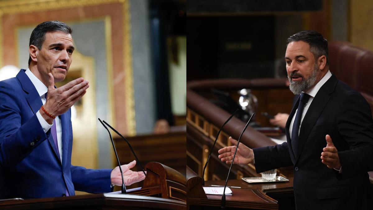 Abascal se queja de las multas a Vox por donaciones irregulares y Sánchez le recuerda: «No es la venta de pulseritas, son más de 6 millones»