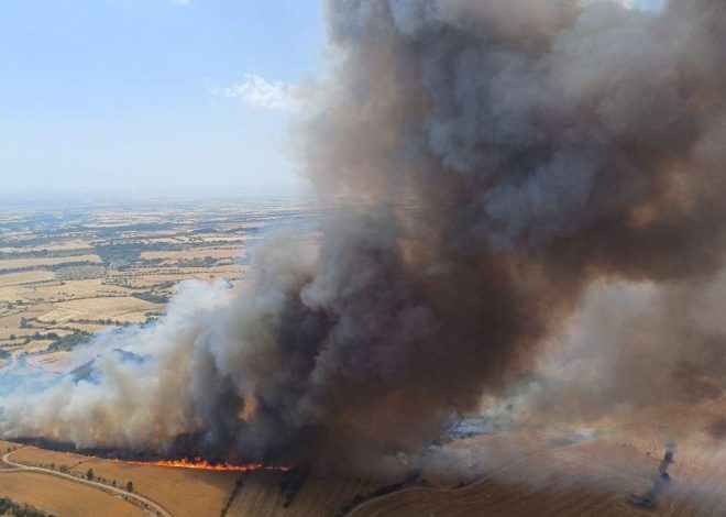 Un incendio en Lleida quema más de 300 hectáreas y obliga a confinar el municipio de Cervera