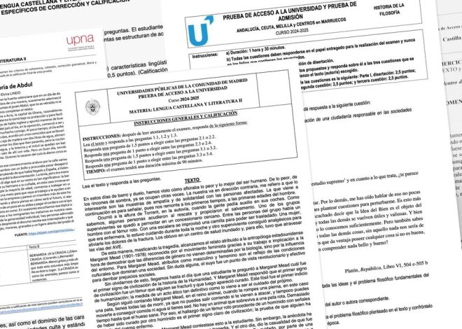 Así son los exámenes de la nueva selectividad, comunidad por comunidad