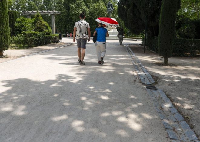 La ola de calor dejará este lunes mínimas por encima de 25 grados en la Comunidad de Madrid