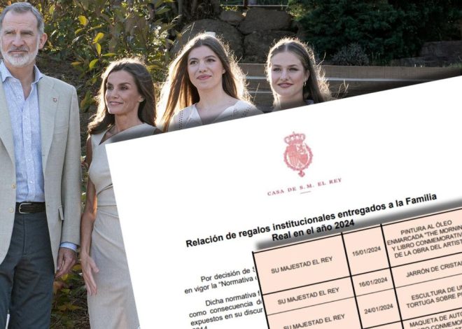 Una antorcha, una barca funeraria egipcia y una grapadora: los regalos más curiosos recibidos por la Familia Real en 2024