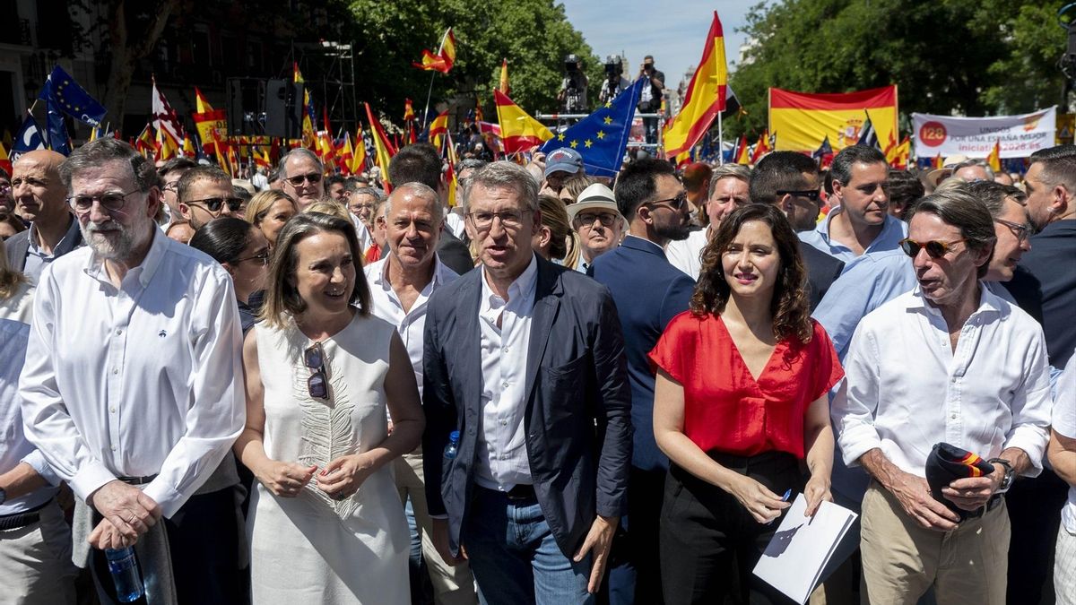 Manifestación a favor de la mafia en Madrid