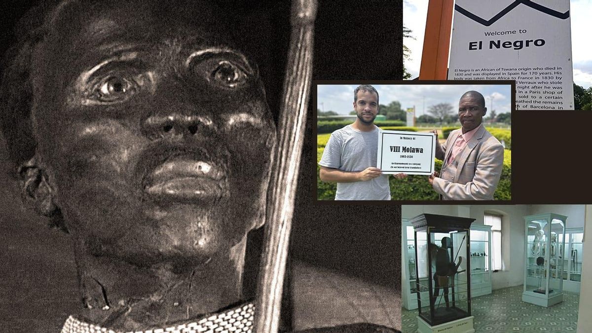 En busca del nombre del ‘Negro de Banyoles’, el hombre disecado en un museo de Girona hasta el año 2000