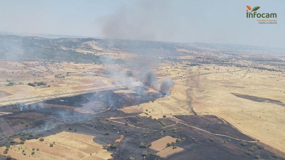 Un incendio en Brazatortas (Ciudad Real) obliga a cortar el AVE entre Madrid y Andalucía