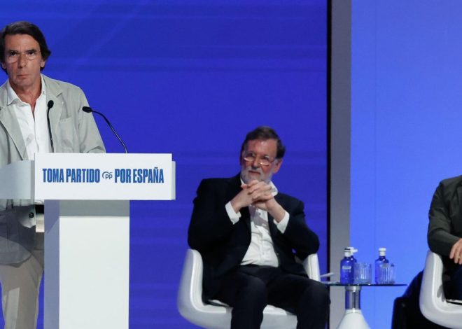 Aznar encarga a Feijóo unir a «una mayoría a derecha e izquierda» frente a la «política prostituida» de Sánchez