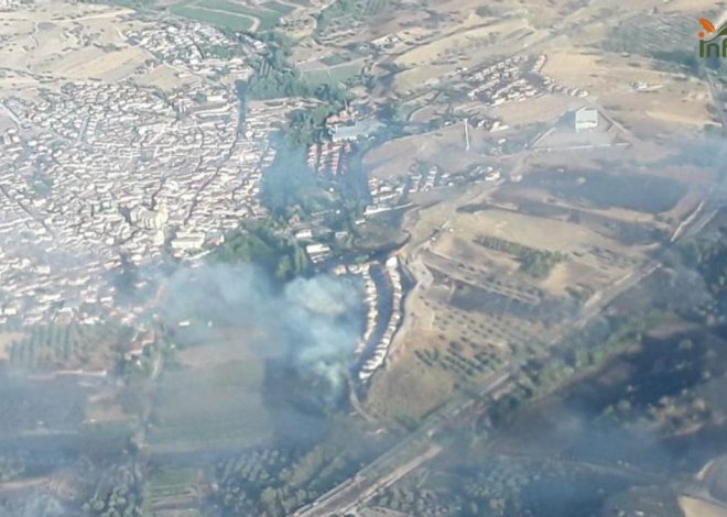 Controlado el incendio en La Torre de Esteban Hambrán que provocó la evacuación de más de 100 personas