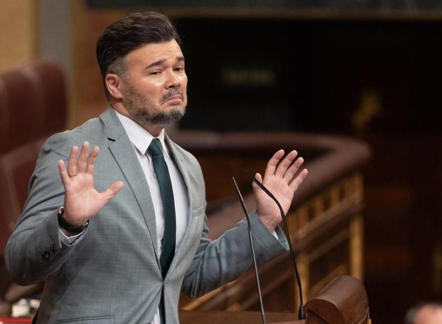 Rufián pone en evidencia a Esperanza Aguirre al recordarle el Tamayazo: «No como tú»