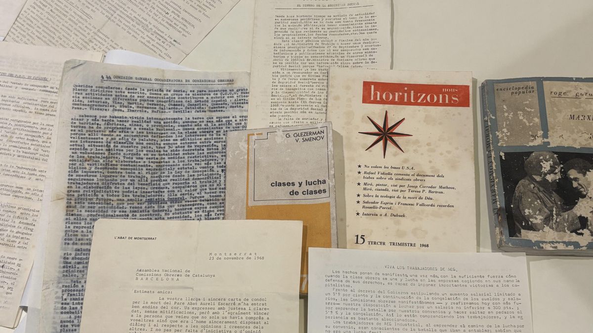Los papeles clandestinos del sindicalista Cipriano García que estuvieron 50 años escondidos en una falsa pared