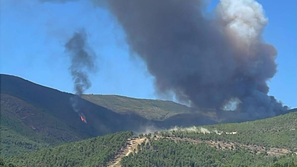 Extremadura solicita la ayuda de la UME por un incendio declarado en Las Hurdes