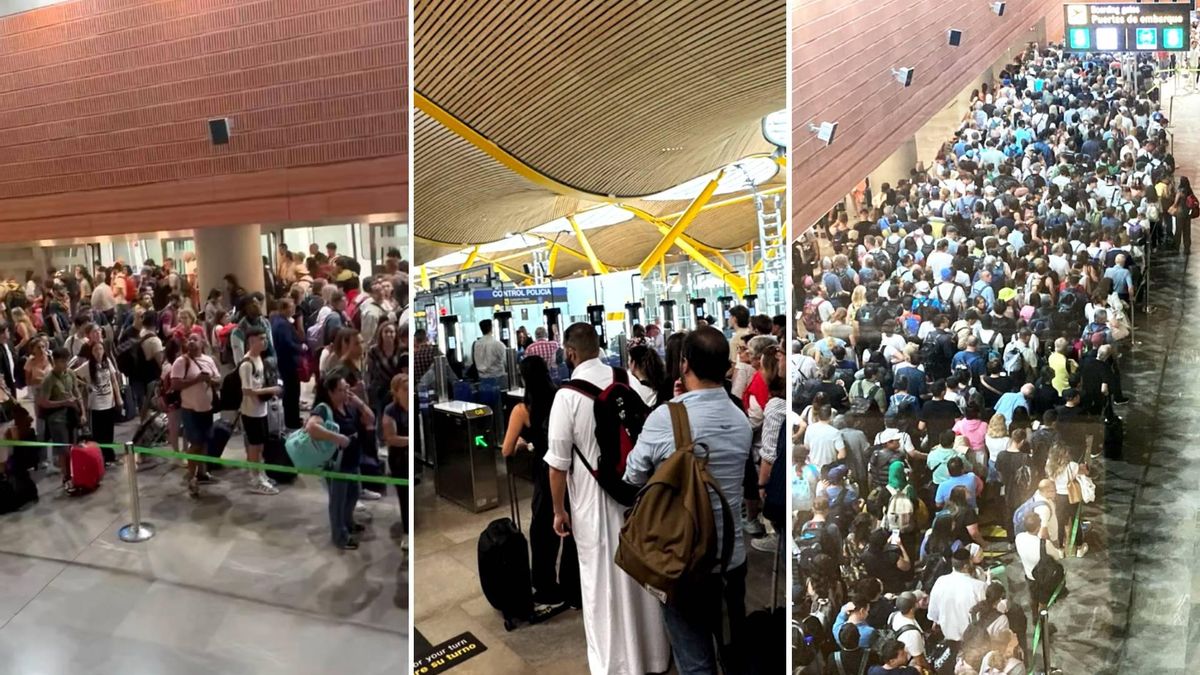 Colapso de la T-4 y colas infinitas en Barajas para las salidas de verano pese al refuerzo policial: «Hay repunte de vuelos»