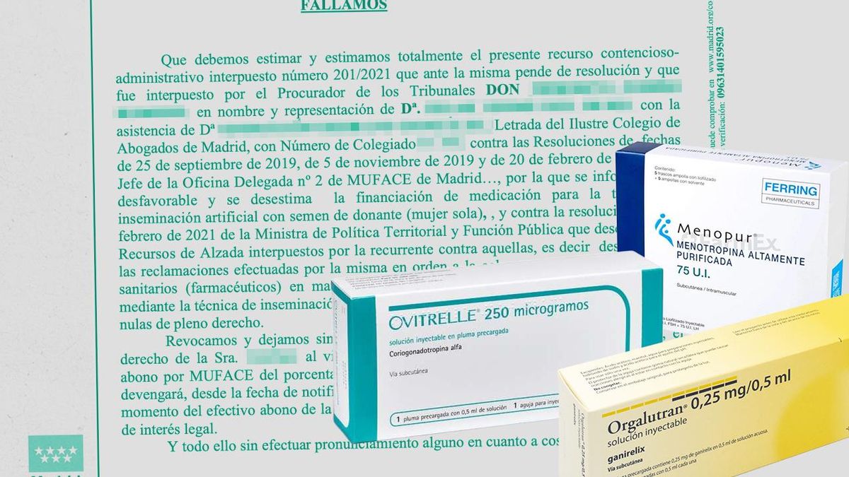 La Justicia obliga a Muface a devolver a una mujer el coste de tres fármacos que le hizo pagar por no tener pareja hombre