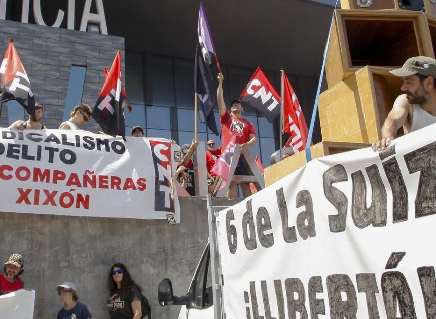 El juzgado decreta el ingreso inmediato en prisión para ‘las seis de la Suiza’ tras su condena de cárcel por hacer sindicalismo