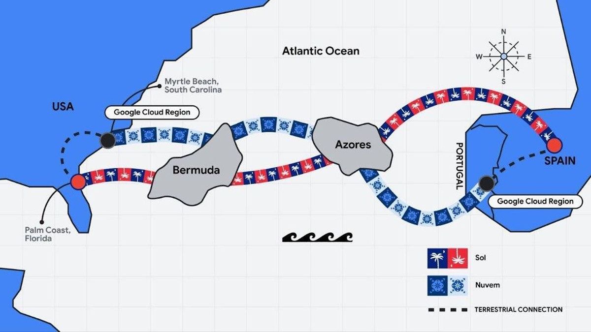 Google conectará Santander con Florida a través de un nuevo cable submarino