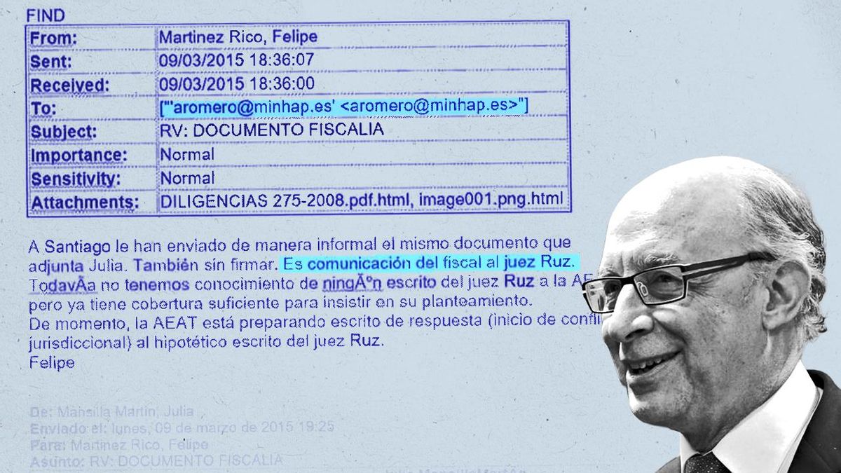 Montoro recibió un escrito de la caja B del PP elaborado por uno de los fiscales que ahora limitan la investigación contra él