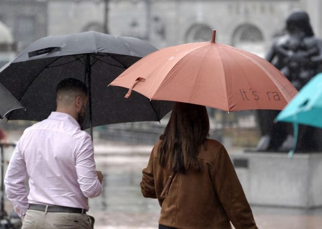 Las lluvias se extienden hoy a más comunidades y el calor aflojará en buena parte de España