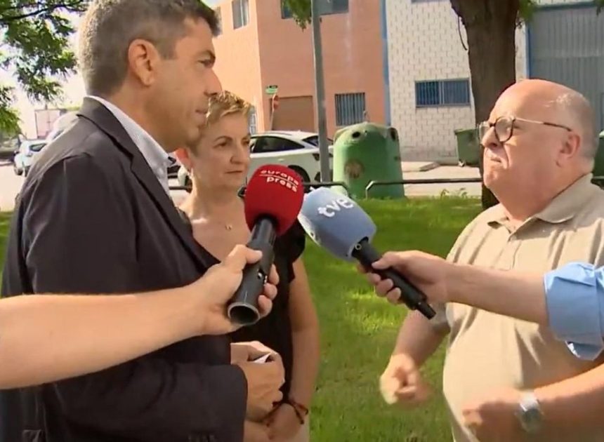 Un afectado por la dana, a Mazón: «¡No estabas en tu sitio, no me jodas Carlos, ha muerto mucha gente!»