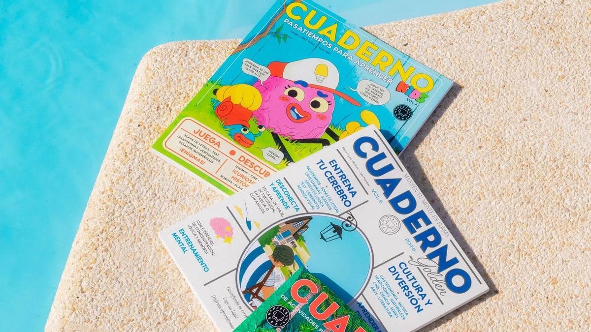 El fenómeno de los cuadernos de actividades para adultos, entre los pasatiempos y los deberes en vacaciones