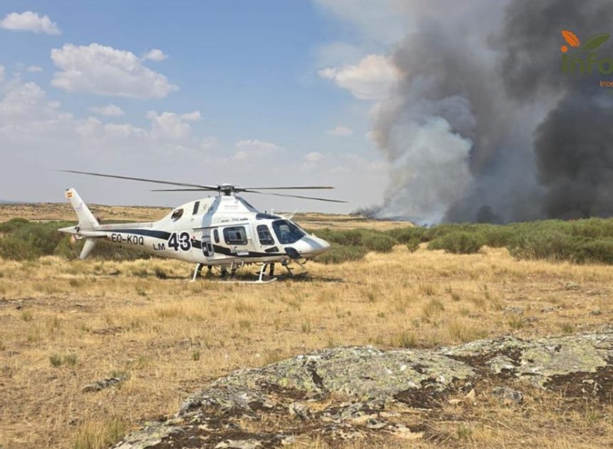 La empresa que gestiona los medios aéreos de los incendios forestales de Castilla-La Mancha, en huelga