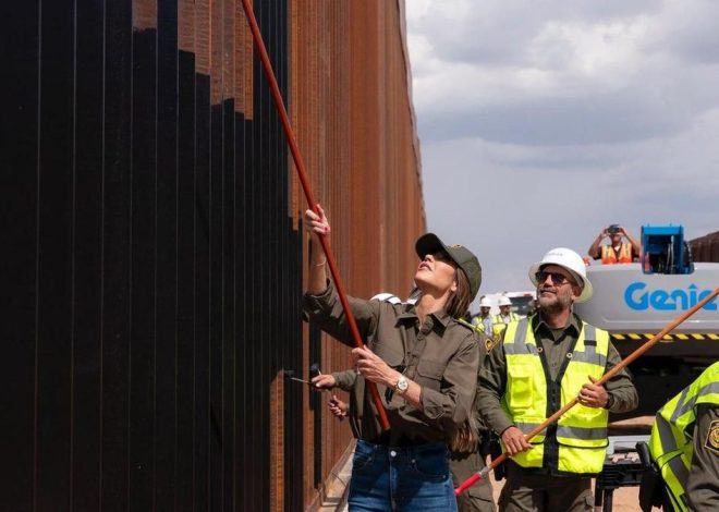EEUU pinta de negro el muro fronterizo con México para que se caliente y sea más difícil de escalar