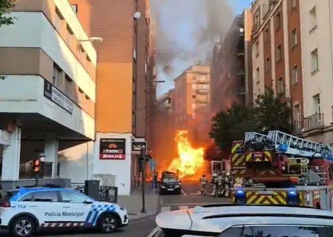 Dos heridos en una explosión de gas en el centro de Zamora