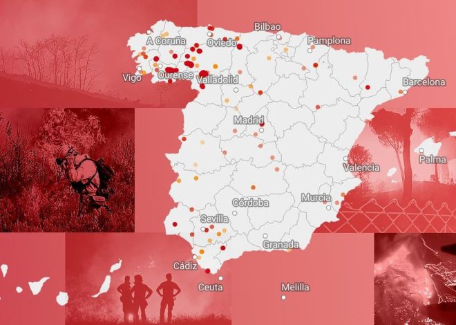 La ola de incendios, en directo: la evolución del fuego, comunidad por comunidad