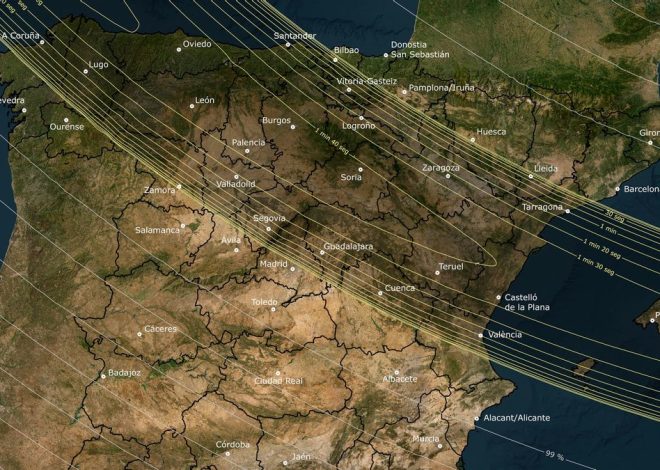Queda justo un año para el gran eclipse solar en la península: esto es todo lo que necesitas para prepararte