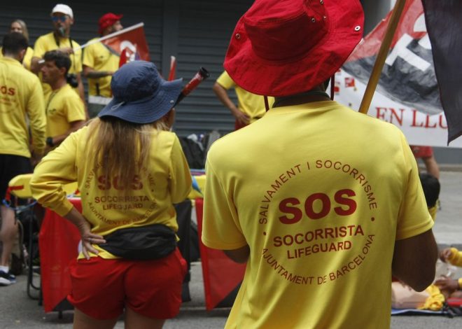 Los socorristas de Barcelona llegan a un acuerdo con el Ayuntamiento y ponen fin a 27 días de huelga