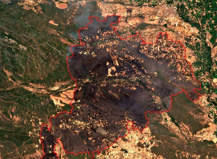 El incendio de Zamora-León apunta a las 37.000 hectáreas calcinadas: el peor de España desde que hay registros