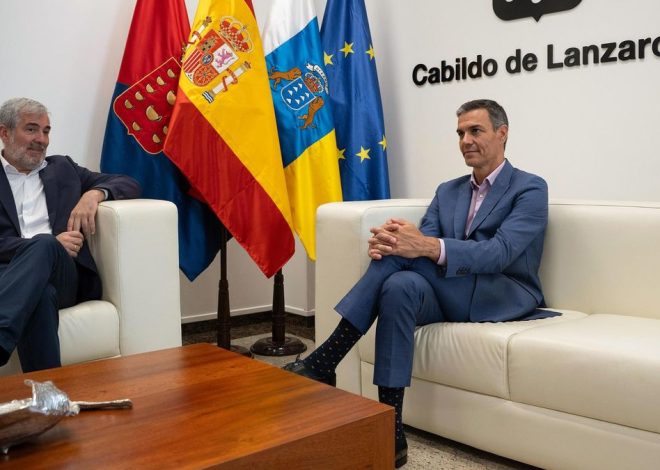 Clavijo pide a Sánchez un decreto que incluya todos los asuntos de la «agenda canaria» y acelerar los traslados de menores a la Península