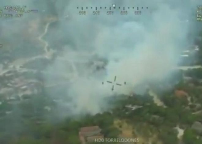 Un incendio de vegetación en Torrelodones obliga a evacuaciones de urgencia en una urbanización