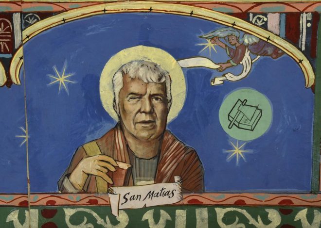 Fallece Eduardo Lacasta, el empresario que se pintó de San Matías en la iglesia de Latre (Huesca)