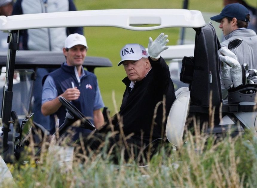 A Trump le molesta ver a personas sin hogar cuando va a jugar a golf y promete desalojarlas a todas de Washington DC