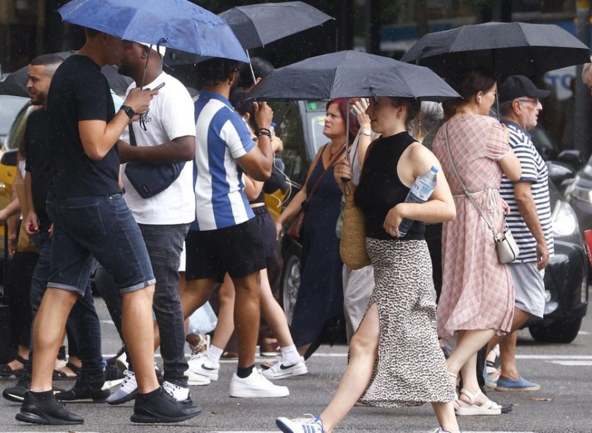 Una dana dejará este jueves lluvias intensas en Baleares, Cataluña y el Cantábrico oriental