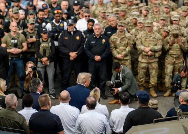 Trump se da un paseo triunfal por el Washington militarizado: “Vamos a estar aquí por un buen tiempo”