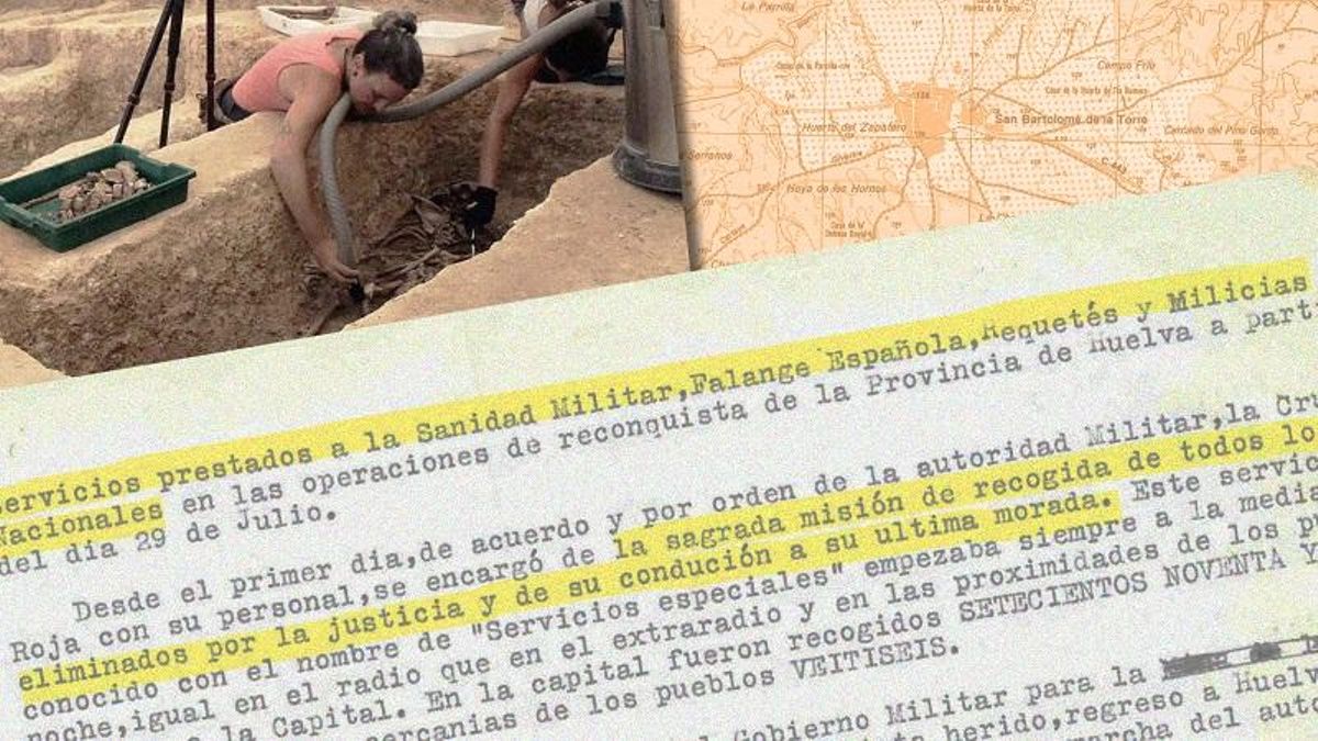 El rastro del franquismo en Huelva: de 821 cadáveres tirados en la calle a 38 símbolos de la dictadura en la vía pública