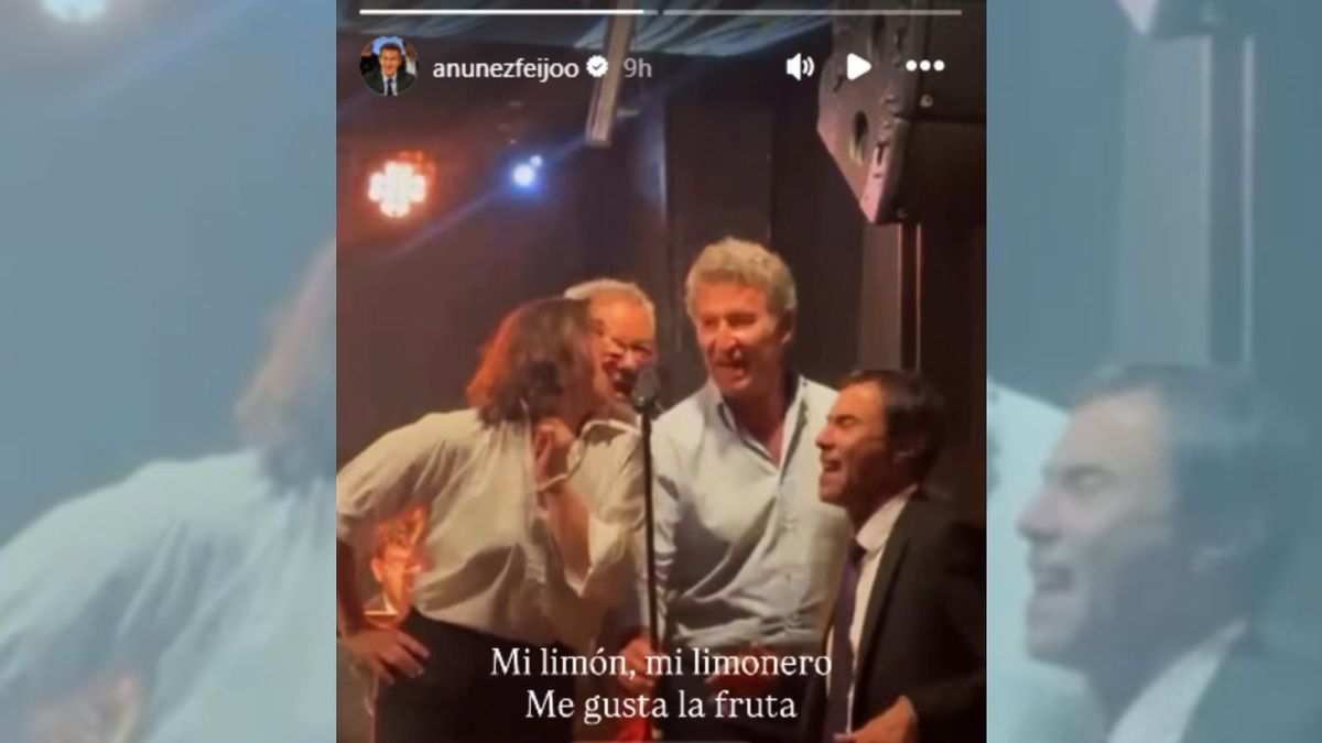 El club en el que cantó Feijóo sale al paso de las críticas: al líder del PP lo invitó a subir la banda para un tema «recurrente» en su repertorio