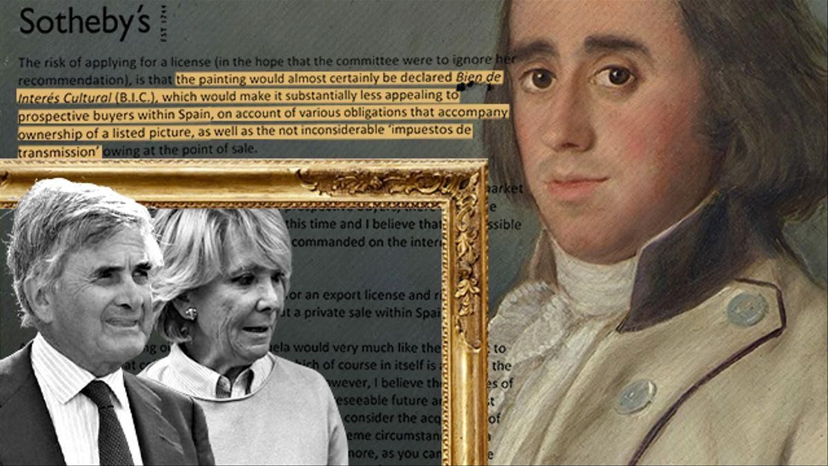 Juicio por el Goya de Esperanza Aguirre: un cuadro, una deuda y una venta millonaria que los salvó de la ruina